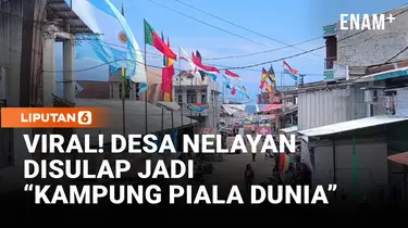 Viral! Desa Nelayan Disulap Jadi "Kampung Piala Dunia"