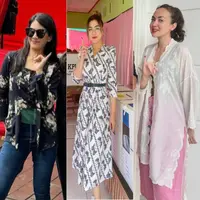 Gaya Publik Figure Kenakan Wastra Indonesia saat Nyoblos ke TPS. [Instagram]