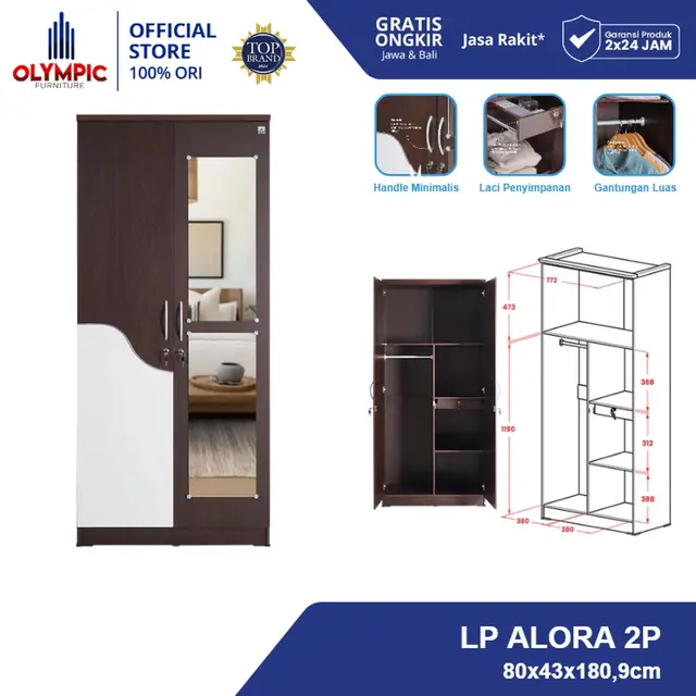 Lemari Kabinet untuk Berbagai Kebutuhan Olympic Furniture/Foto: tokopedia.com/Olympic Furniture Indonesia