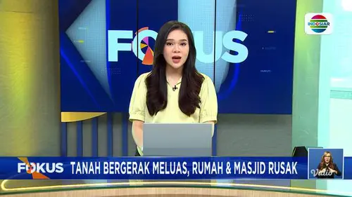 Fokus : Tanah Bergerak Meluas di Sawahjoho Garut, Rumah dan Masjid Rusak