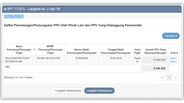 Simulasi e-Filing 1770S