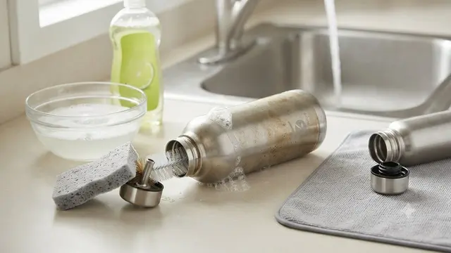 Cara Membersihkan Botol Minum yang Bau