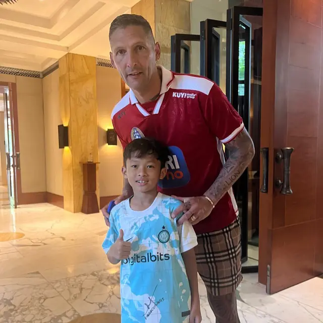 Miro Materazzi Bersama Legenda Inter Marco Materazzi (credit: https://www.instagram.com/miromaterazzi/)