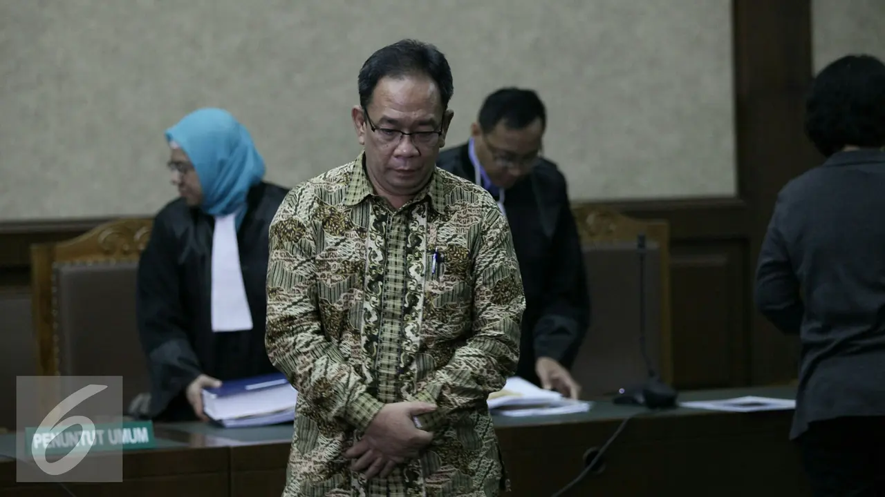 20161108- Sidang Perdana Penyuap Irman Gusman-Jakarta- Johan Tallo