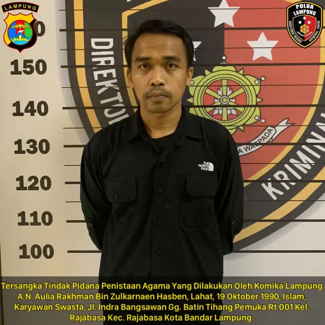 Komika Lampung, Aulia Rakhman. Foto (Humas Polda Lampung)