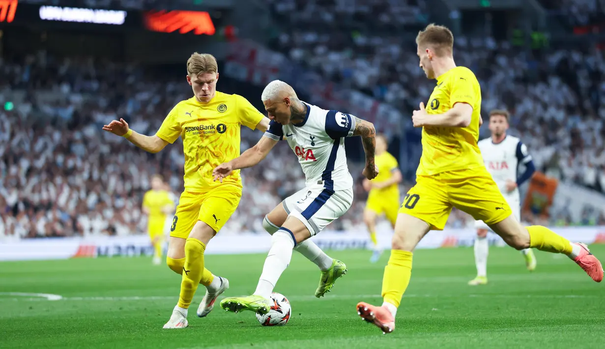 Bisa dibilang Tottenham Hotspur gagal total di Liga Inggris musim 2024/2025 dengan menempati posisi ke-16 klasemen sementara. Kondisi tersebut membuat Spurs bertekad menebusnya dengan titel juara Liga Europa. (AP Photo/Ian Walton)