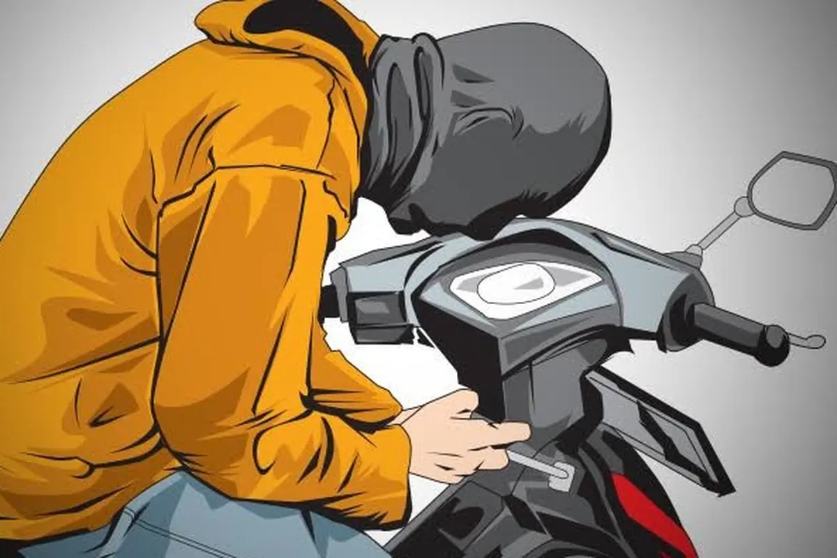 Ilustrasi pencurian sepeda Motor (Istimewa)