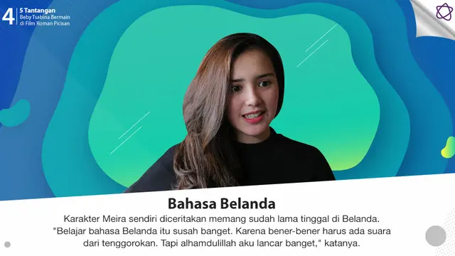 5 Tantangan Beby Tsabina Bermain di Film Roman Picisan.