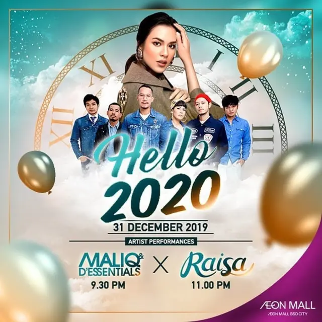 Raisa di panggung Hello 2020 AEON Mall BSD City (ist)