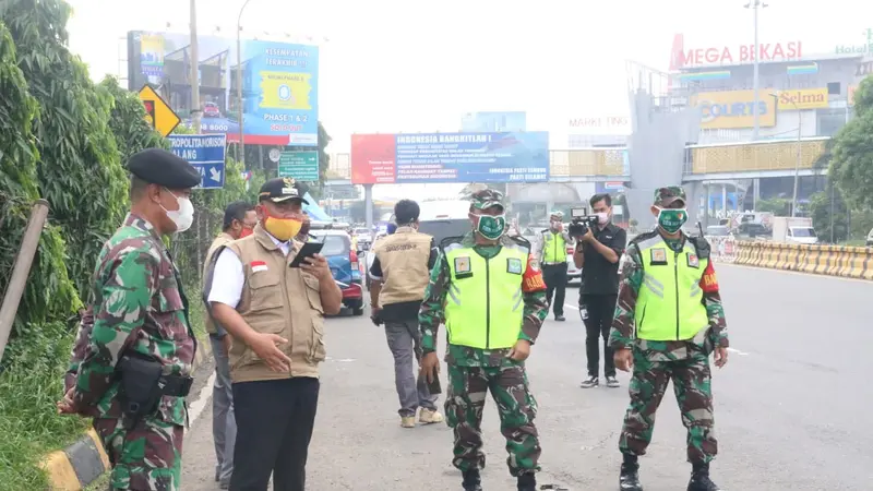 Hari Pertama PSBB di Bekasi