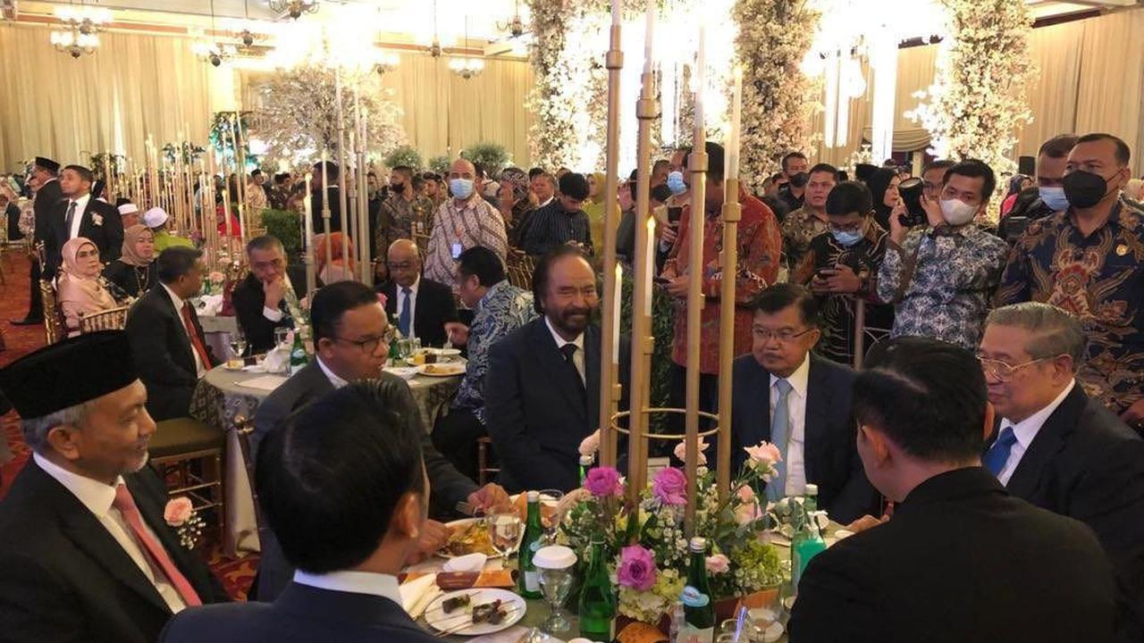 Momen Anies, JK, SBY, hingga Surya Paloh Duduk Satu Meja Bersama
