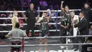 Aziz Calim menjadi juara nasional Kickstriking kelas 61 kg setelah menang angka mutlak atas KKajhe. (Bola.com/M Iqbal Ichsan)