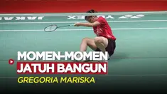 Berita Video, Momen Jatuh Bangun yang Tercipta Saat Gregoria Mariska Tunjung Hadapi Wakil China pada Jumat (27/1/2023)