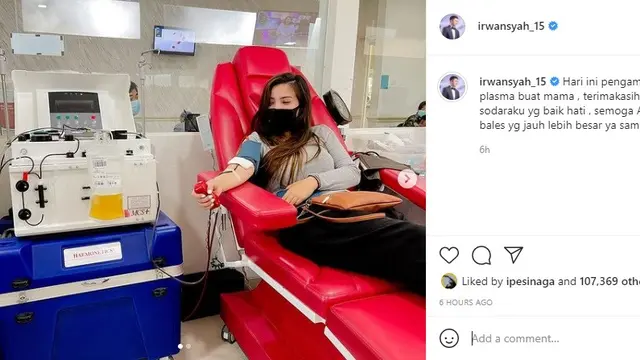 Zaskia Sungkar - Irwansyah (Foto: Instagram/@irwansyah_15)