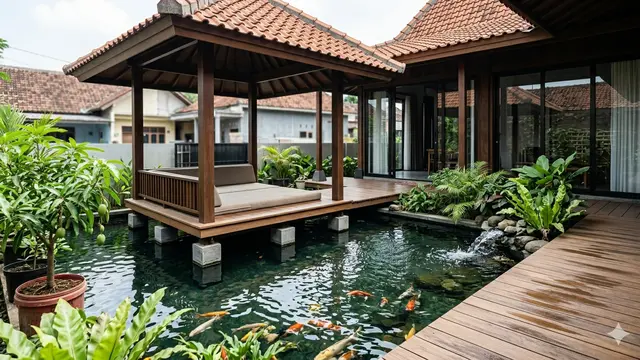 Ide Teras Rumah Minimalis Modern dengan Gazebo Mini