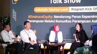 Askrindo menegaskan komitmen kesetaraan gender dengan memberikan kesempatan yang sama bagi para perempuan menjadi top talent perusahaan yang ditandai dengan talkshow interaktif ”#EmbraceEquity: Mendorong Peran Kepemimpinan Perempuan melalui Komunitas Perempuan Askrindo”.