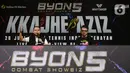 Vidio bersama BYON Combat Showbiz resmi mengumumkan gelaran BYON Combat Showbiz Vol.5. Menariknya, pada volume 5 ini, BYON Combat Showbiz akan menampilkan laga boxing dan kickboxing dalam satu malam. (Liputan6.com/Angga Yuniar)