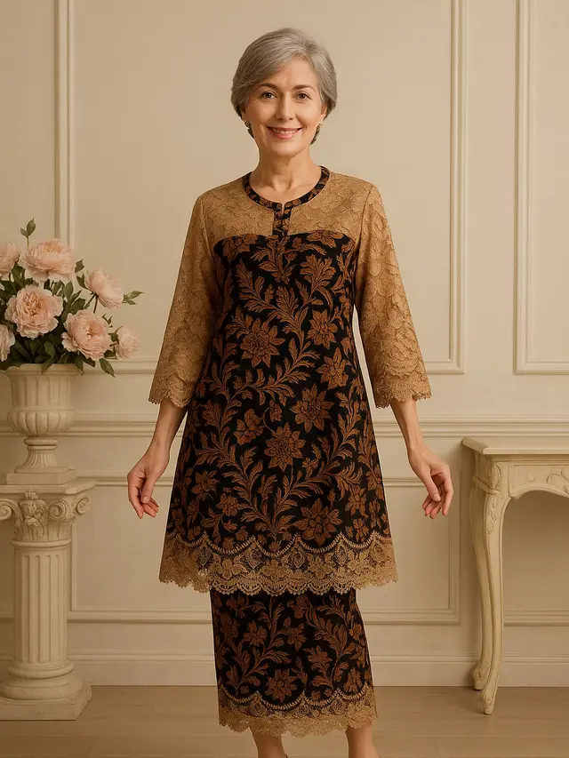 Tunik Batik untuk Wanita 50 Tahun