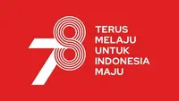 Logo HUT RI ke-78 (Sekretariat Kabinet RI)