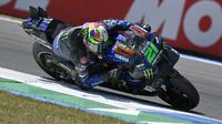 Franco Morbidelli tak bisa berbuat banyak untuk memperbaiki posisi di MotoGP Belanda. Bisa jaga motor tidak crash saja sudah bagus buat dia (AFP)