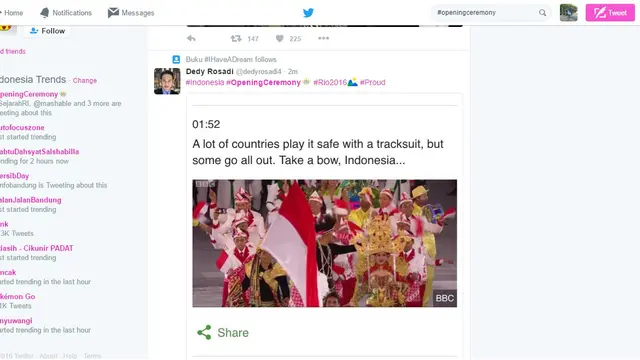 Trending Topic #OpeningCeremony