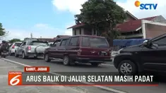 Lalu lintas di jalur selatan Garut masih padat meski sudah memasuki H+8 Lebaran.