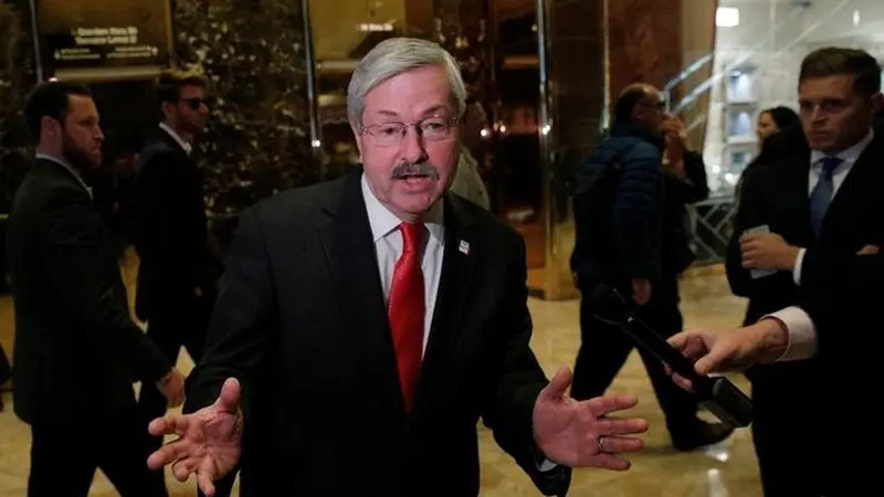 Donald Trump mencalonkan Terry Branstad sebagai Duta Besar AS untuk China.