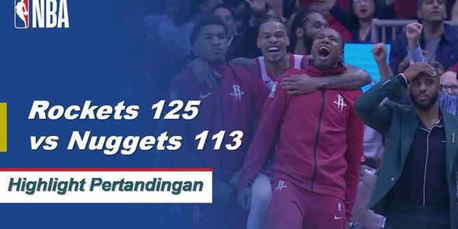 Cuplikan Pertandingan NBA : Rockets 125 vs Nuggets 113