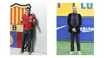 Dani Alves akhirnya kembali ke Barcelona setelah lima tahun berselang. Menariknya, ia selalu tampil nyentrik saat diperkenalkan sebagai pemain baru Barcelona. Pada tahun 2008, ia terlihat hanya memakai sandal jepit, sedangkan sekarang, ia tak menggunakan alas kaki alias nyeker. (Foto Kolase: AFP)