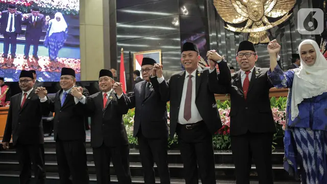 Sah, 5 Pimpinan DPRD DKI Jakarta Resmi Dilantik