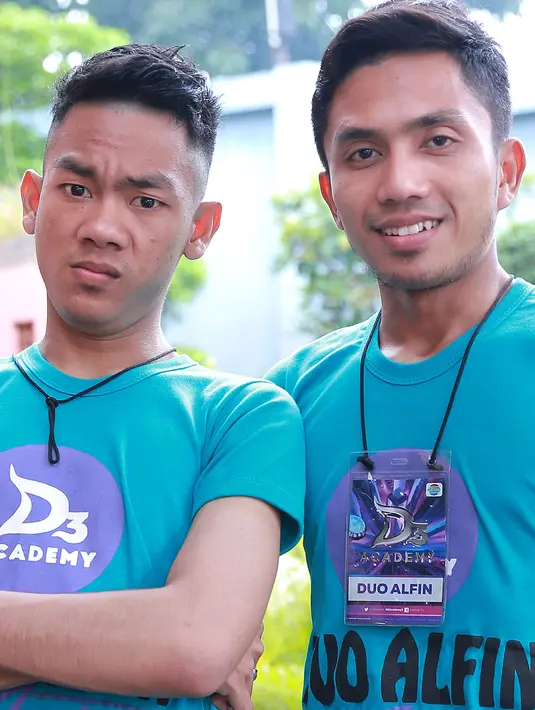 Memiliki Ciri khas masing masing peserta, Duo Alvin selalu memperlihatkan kekompakan mereka. (Galih W.Satria/Bintang.com)