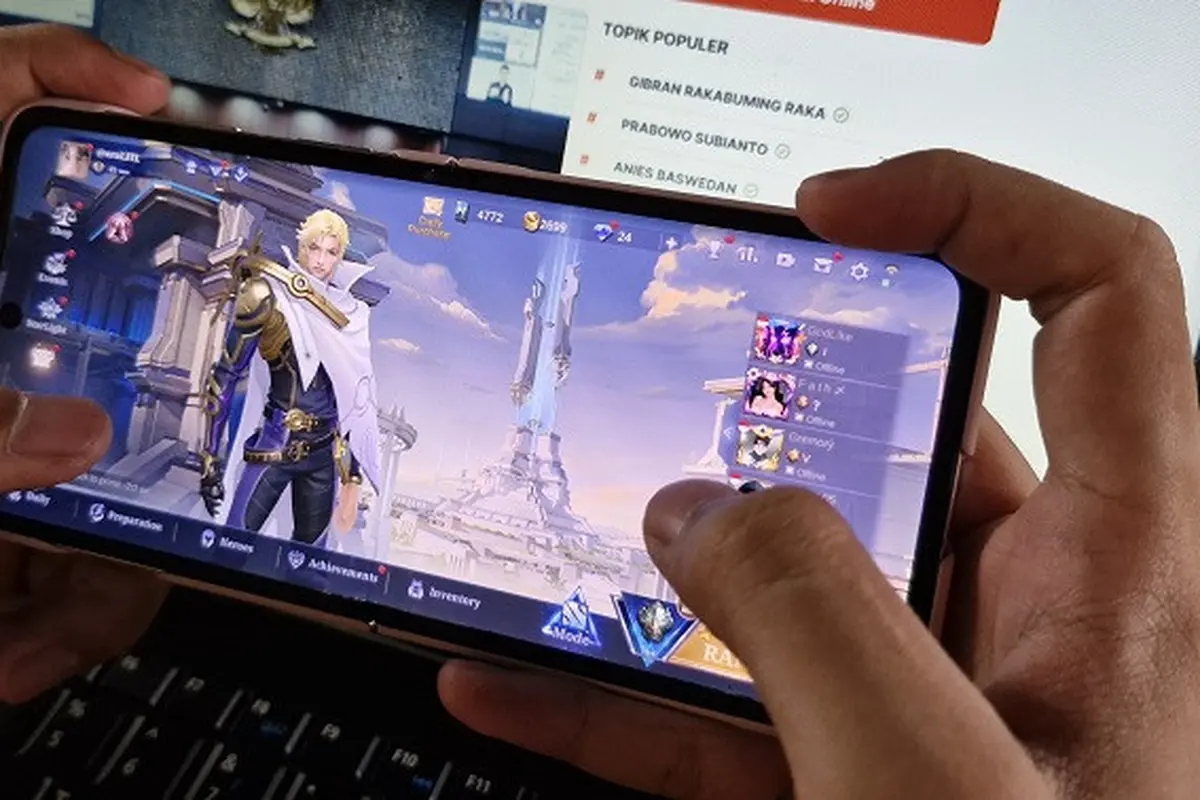 Uji Performa HP Oppo Find N3 Flip dengan Bermain Game Mobile Legends