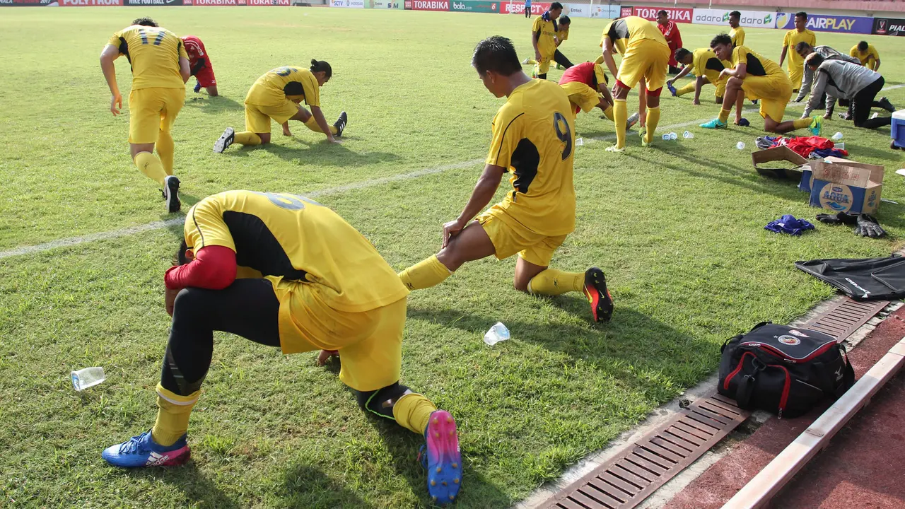 Semen Padang menjajal Stadion Manahan, Solo, sebelum tampil di 8 besar Piala Presiden 2017, Jumat (24/2/2017).