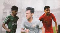 Firza Andika, Pratama Arhan dan Asnawi Mangkualam. (Bola.com/Dody Iryawan)