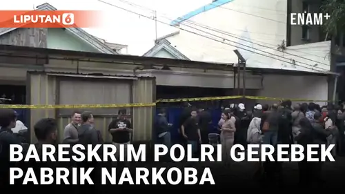 VIDEO: Bareskrim Polri Gerebek Pabrik Narkoba di Kota Malang