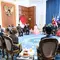 Presiden Prabowo Subianto saat menerima 8 duta besar luar biasa dan berkuasa penuh (LBBP) negara sahabat di Istana Merdeka, Jakarta, Senin (8/6/2026). (Liputan6.com/Lizsa Egeham)
