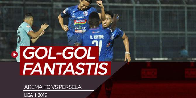 VIDEO: Gol-Gol Fantastis Saat Arema FC Taklukkan Persela