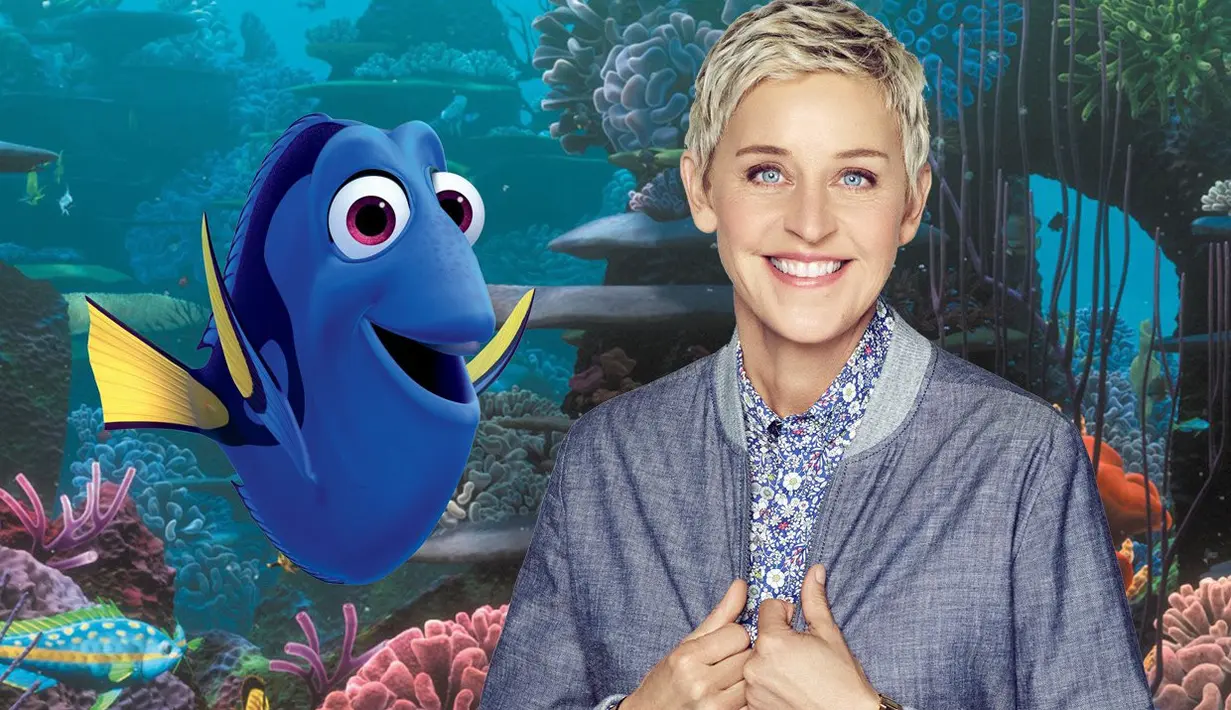 Kamu pasti tahu si ikan biru pelupa, Dory kan? Ternyata Ellen Degeneres adalah orang yang mengisi suaranya, lho! (Parade)