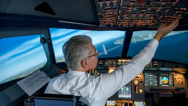 Ilustrasi pilot sedang menerbangkan pesawat (pixabay)