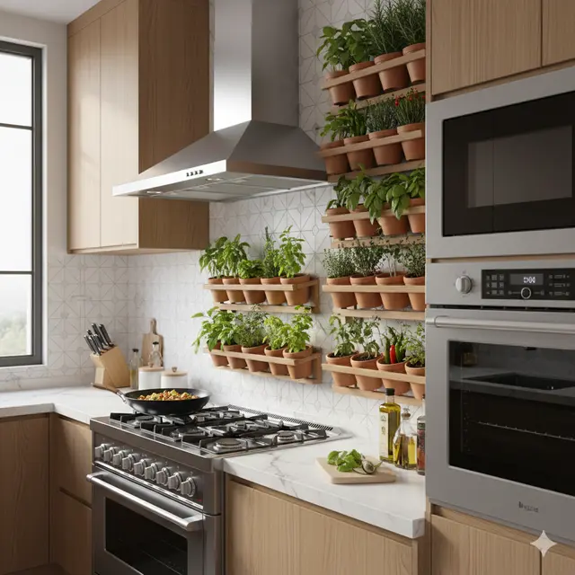 Kebun sayur dekat dapur (Foto: Gemmini AI)