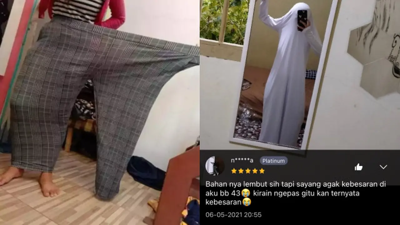 Testimoni Kocak Pembeli Saat Beli Baju Kebesaran di Online Shop, Bikin Ngakak