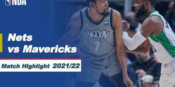 VIDEO: Highlights NBA, Brooklyn Nets Permalukan Dallas Mavericks di Kandangnya dengan Skor 102-99