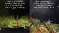 Pengendara mobil tersesat (TikTok/@rzuna_rezka)