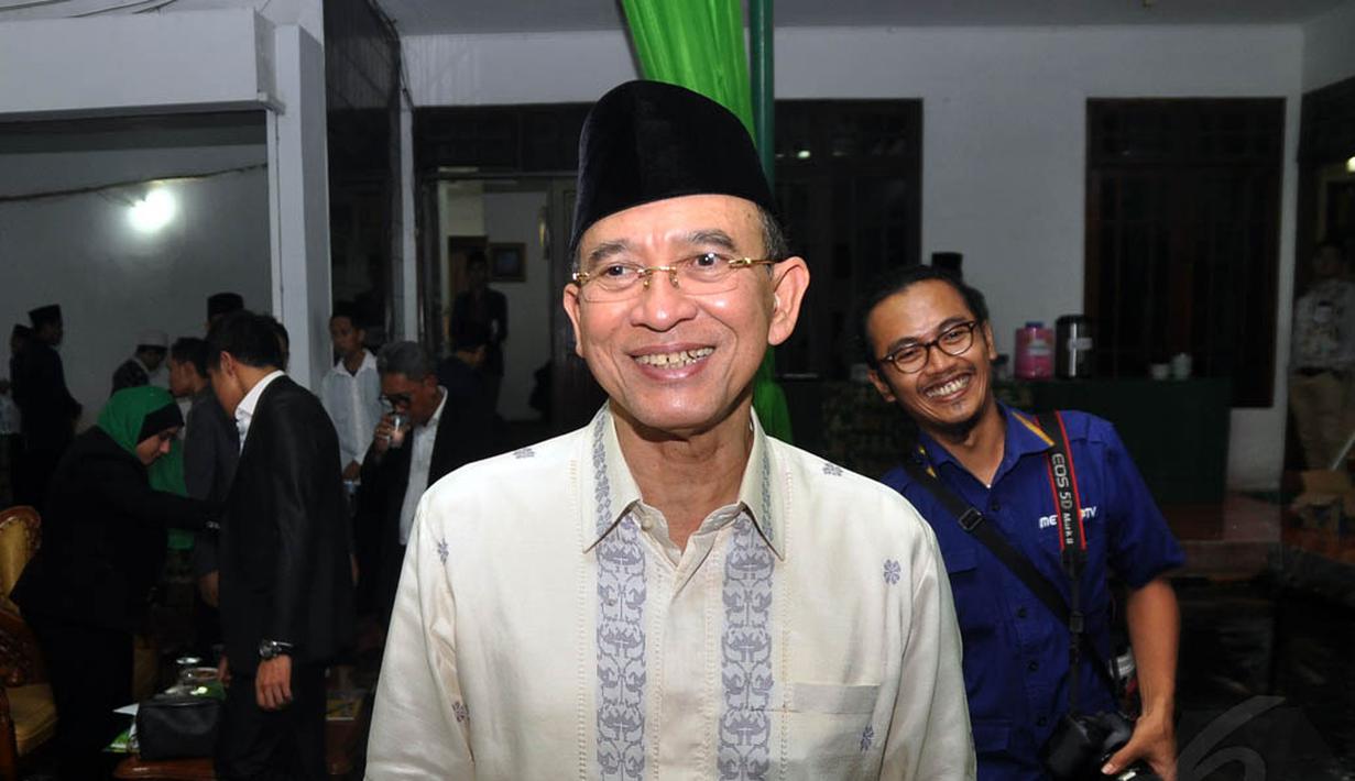 Ketua Umum PPP Suryadharma Ali (SDA) menghadiri acara Silaturahmi Nasional Alim Ulama se-Indonesia di Jakarta, Kamis (23/10/2014). (Liputan6.com/Miftahul Hayat)