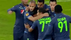 Hasil Liga Europa antara Napoli melawan SlovanBratislava.