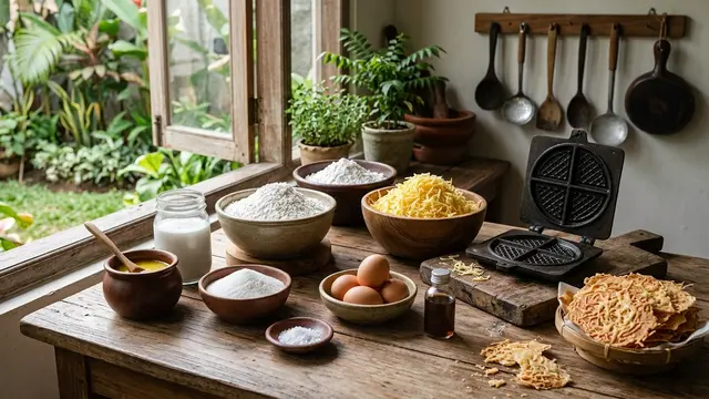 Resep Kue Gapit Keju dengan Tekstur Tipis dan Garing (AI Generated)