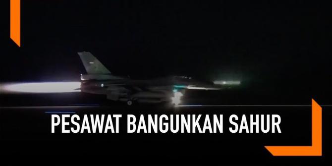 VIDEO: Pesawat Tempur TNI AU Bangunkan Sahur Warga Yogyakarta