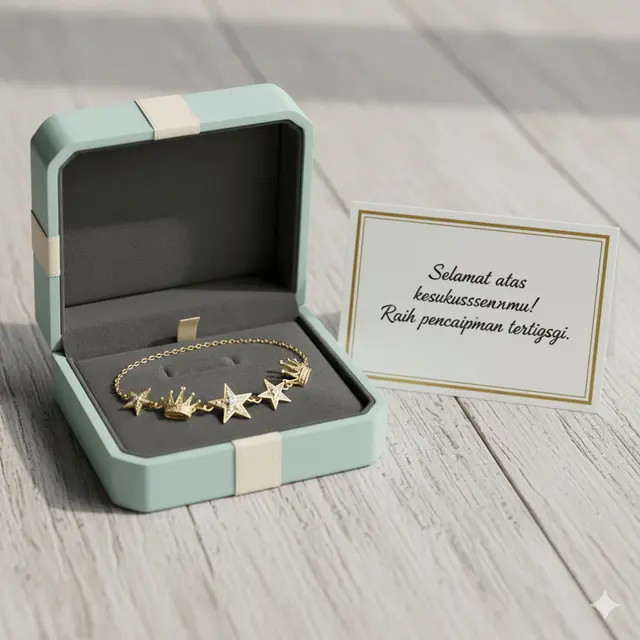 Gelang Emas untuk Hadiah Kelulusan yang Elegan. Gemini