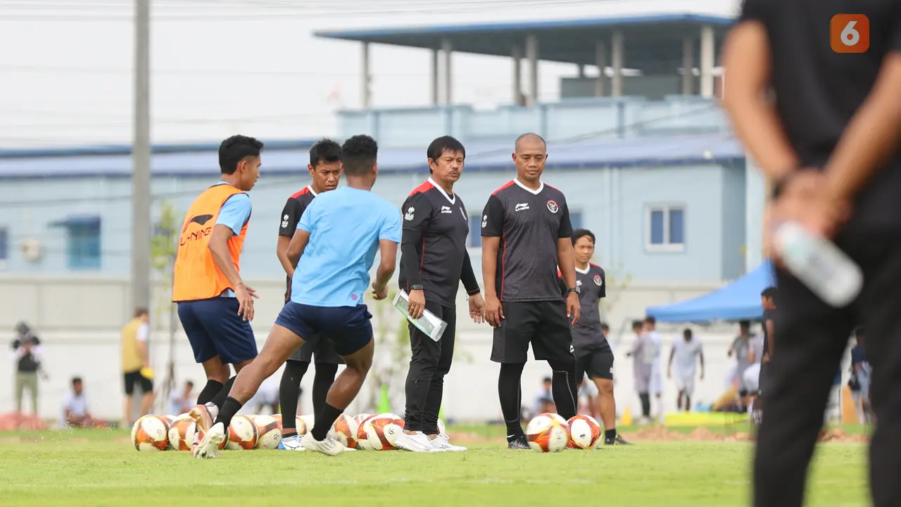 SEA Games 2023: Timnas Indonesia U-22 Latihan Jelang Menghadapi Myanmar