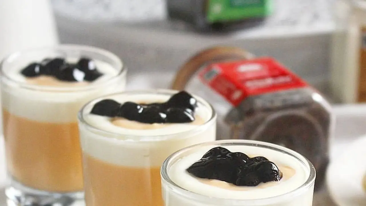 Thai Tea Boba Lava Pudding.